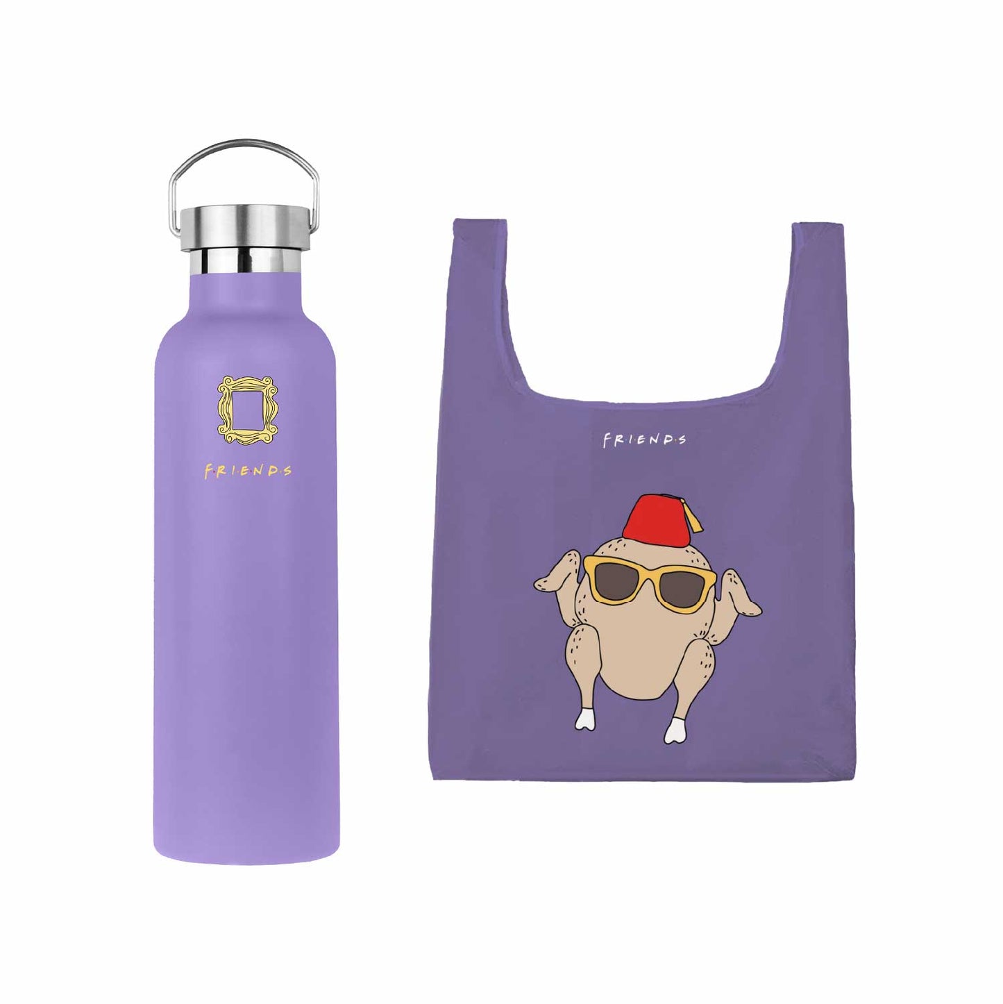 Bundle - 700 ml Metal Handle - Apartment & Reversible Tote to Lanyard - Turkey